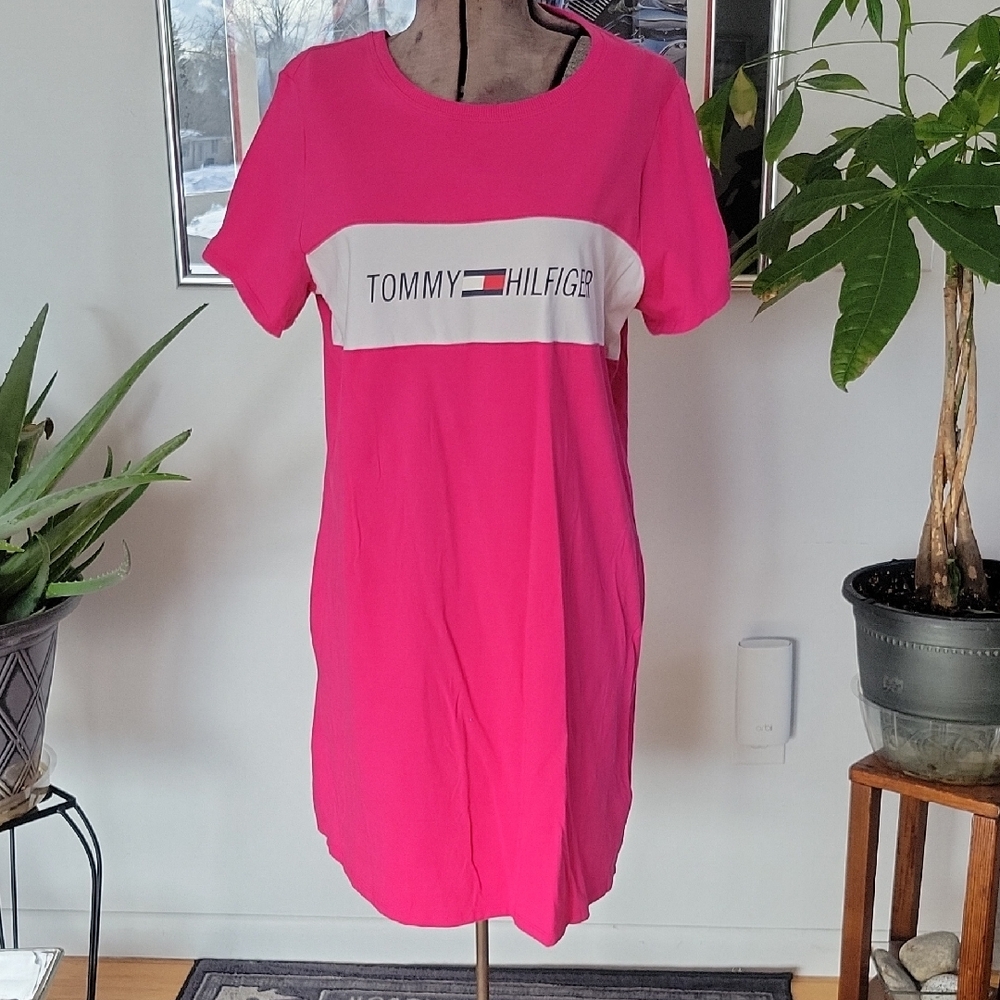 Tommy Hilfiger Dress, Pink, XL, EUC